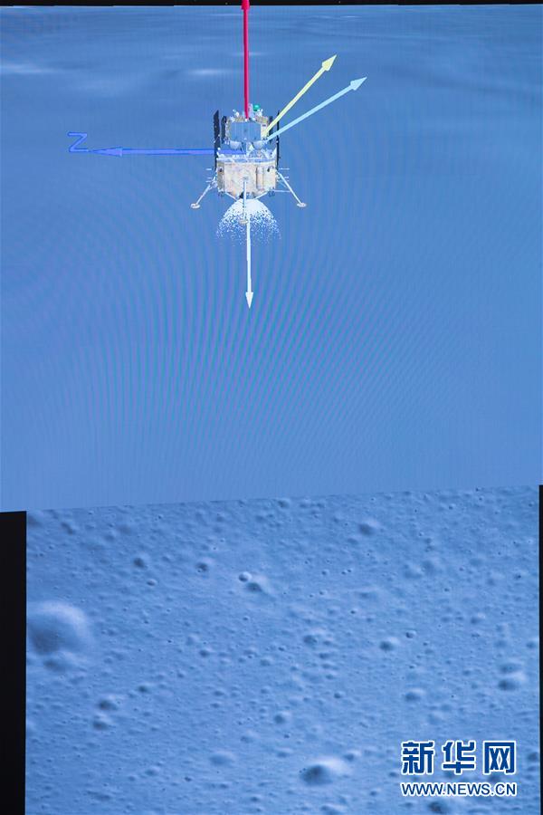 （嫦娥五号探月）（3）嫦娥五号探测器实施动力下降并成功着陆